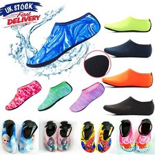 Kids Mens Womens Water Beach Shoes Non-Slip Sea Swim Pool Wetsuits Aqua Socks UK