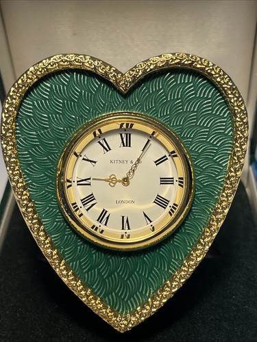 Kitney enamel gilt clock - kitney, &