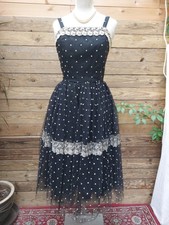 Vintage 1950's 50's Black and