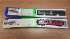 Two HOm RHB STL models coaches Bemo couplings