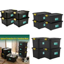 Set Of 4 Plastic Storage Boxes