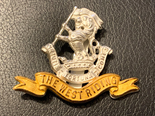West riding regiment cap badge - riding,