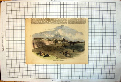 Original old antique print - original,