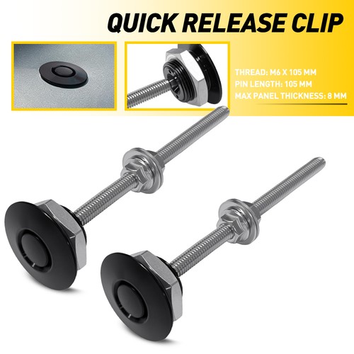 Universal 2pcs bonnet pins - 2pcs, m6