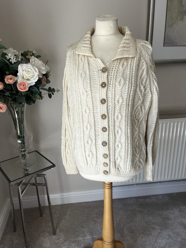 Vintage aran cardigan - aran,