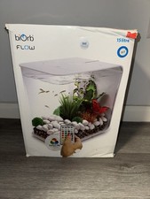 BiOrb 15 Litre Flow Fish Tank in White with LED  Lighting see description