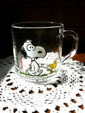 Vintage 'Snoopy' Glass - 'Not worth a thing before Coffee'
