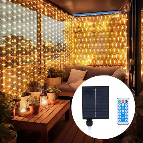 Solar 192 led net light - light, mesh