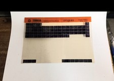 Yamaha DT 125 (LC) 26G 83 Spare Parts List Microfiche (Nov 8
