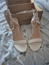 Ladies High Heel White Strappy
