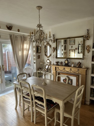 Shabby chic dining table and - shabby,