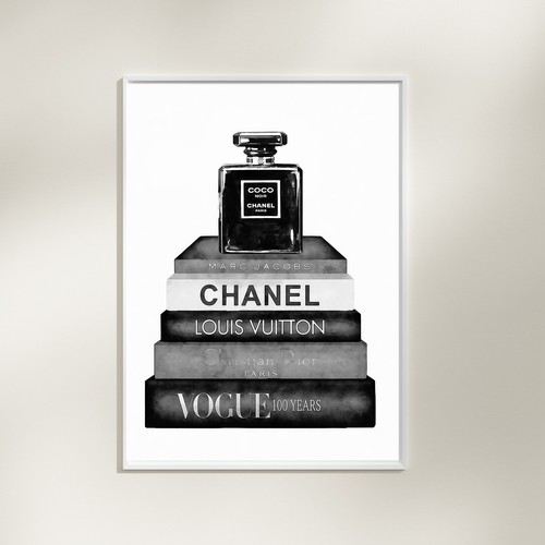 Coco chanel fashion art a3 - coco,