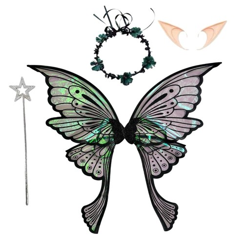 Fairy costume - wings, wand