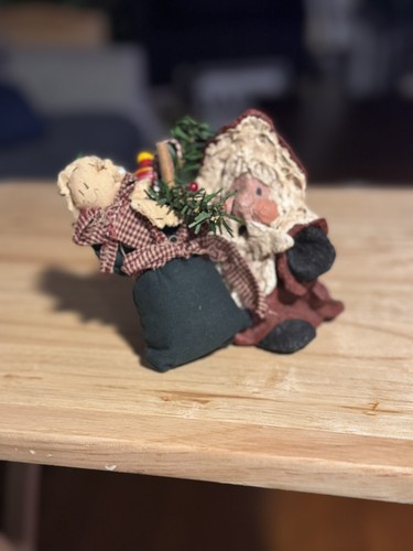 Vtg folk art primitive santa - vtg,