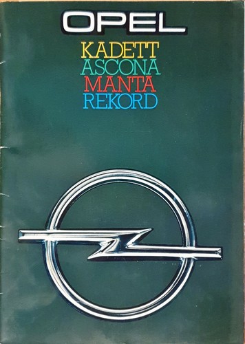 Opel kadett ascona manta - opel,