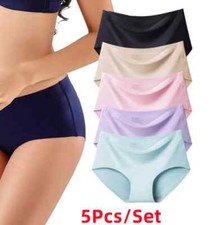 NEW 5 Packs Ice Silk Mid waist
