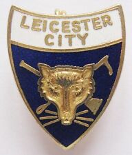 LEICESTER CITY - Fantastic Vintage Shield Style Enamel Football Pin Badge