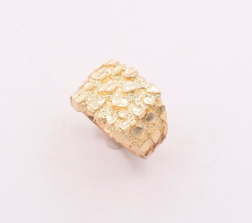 Mens large nugget square - square, ring