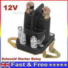 12v Starter Solenoid Fits MOUNTFIELD RIDE ON -Base Fitting With Spade Connectors