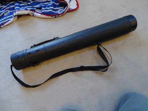 Black hard plastic extending