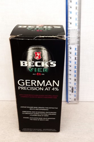 Becks one pint glass with - pint, box