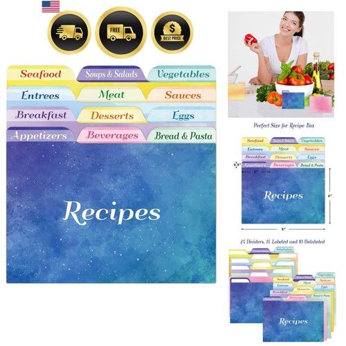 Recipe card dividers - recipe,
