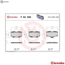 BRAKE PAD SET DISC BRAKE P 83