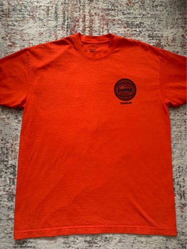 Reebok the pump orange shirt - pump,