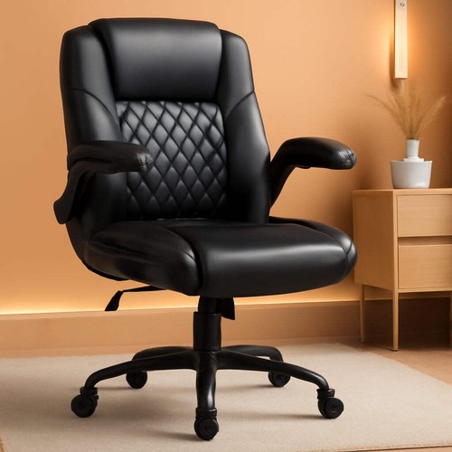 Ergonomic leather office chair - ergonomic,