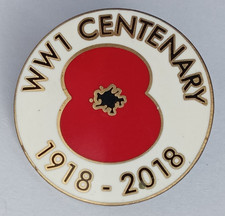 WW1 1918-2018 Centenary Metal / Enamel Pin Badge.   PB1-52