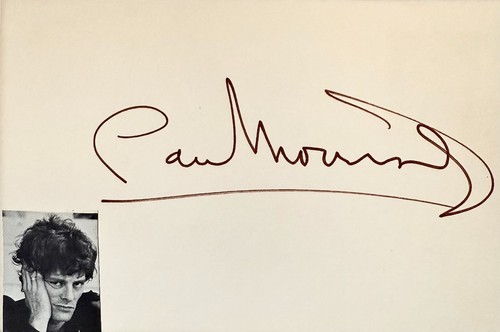 Paul morrissey signed - paul,