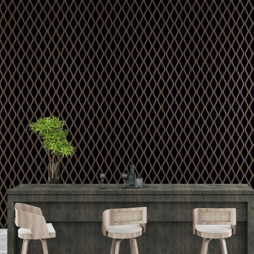 Wood veneer acoustic lattice - wood,