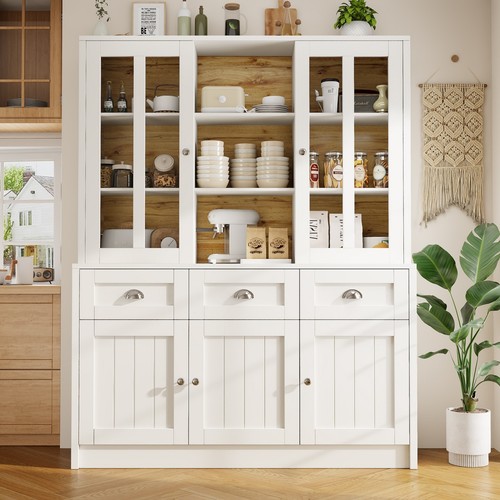 Kitchen cupboard with glass - cupboard,