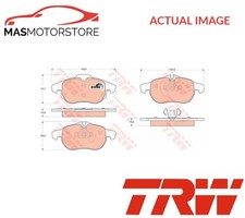 BRAKE PADS SET BRAKING PAD FRONT TRW GDB1613 A NEW OE REPLACEMENT
