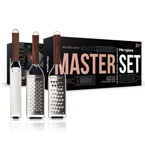 Microplane master grater set - master,