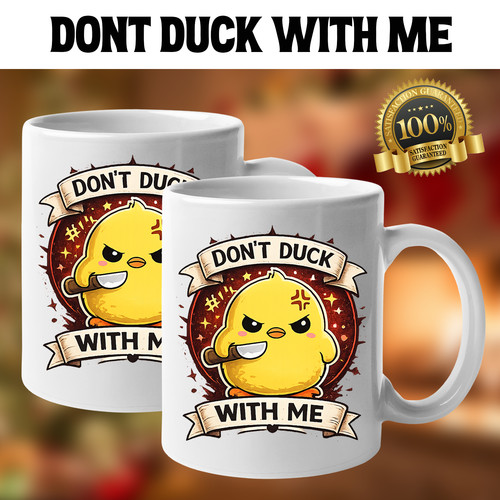 Don duck with mug funny - with,