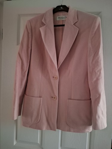 Dusky pink wool look blazer - dusky,