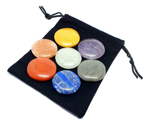 Crystal chakra palm set - crystal,