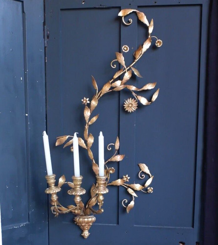 Antique italian 103cm toleware - antique,
