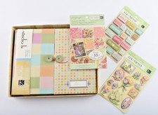 K & Company Postbound Scrapbook, Paper Pad & 3 D Stickers - Lot 4384