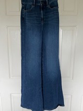 Asos 28 waist 32 leg flared dark wash ladies jeans