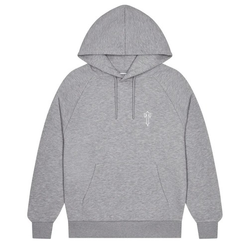 Men trapstar grey hoodie - grey,