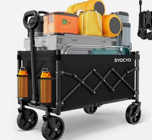 Folding camping trolley cart - folding,