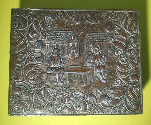 Pewter humidor cigar - pewter, box