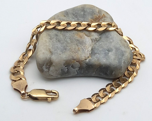 375 solid 9ct yellow - 9ct, 8"