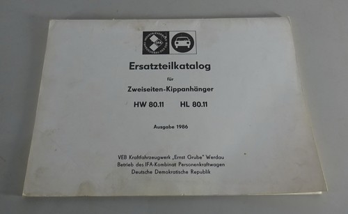Parts catalog veb two - catalog, two-sided