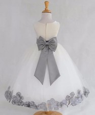 ROSE PETALS FLOWER GIRL DRESS