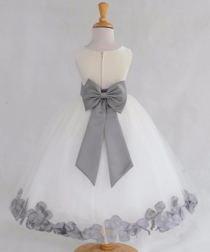 Rose petals flower girl - rose, dress