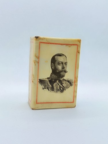 King george match box cover - v,
