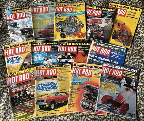 Vintage hot rod car magazines - rod,